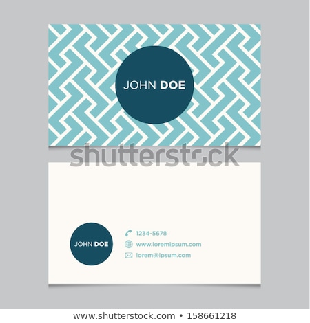 ストックフォト: Flowers Shop Business Card Template