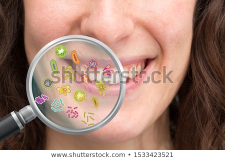 Foto stock: An Image Showing Oral Bacteria