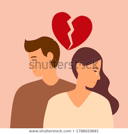Stockfoto: Concept Of Loneliness Woman And Man