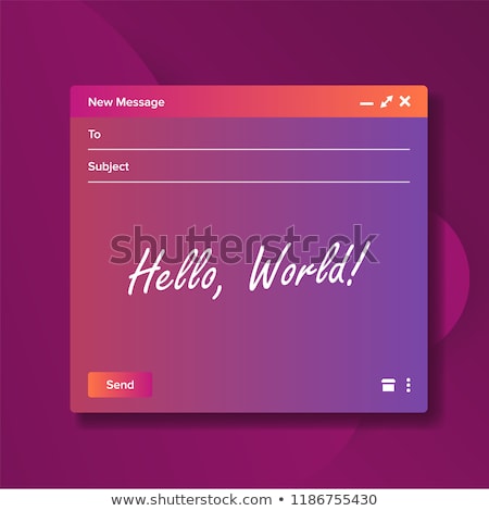 ストックフォト: Email Blank Template Vector For Website News Letter Form Design Web Interface Mail Illustration