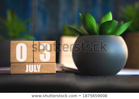 Stok fotoğraf: Cubes Calendar 3rd July