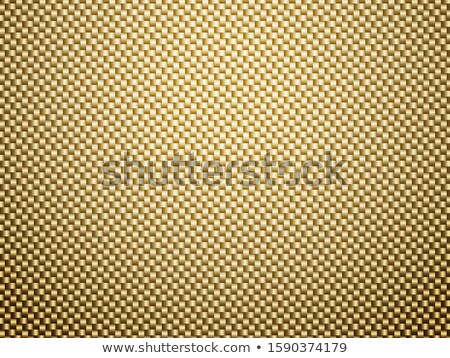 Stok fotoğraf: Vector Golden Carbon Fiber Volume Background Abstract Decoration Cloth Material Wallpaper