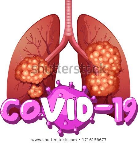 Stock photo: Poster Design For Coronavirus Theme With Bad Lungs