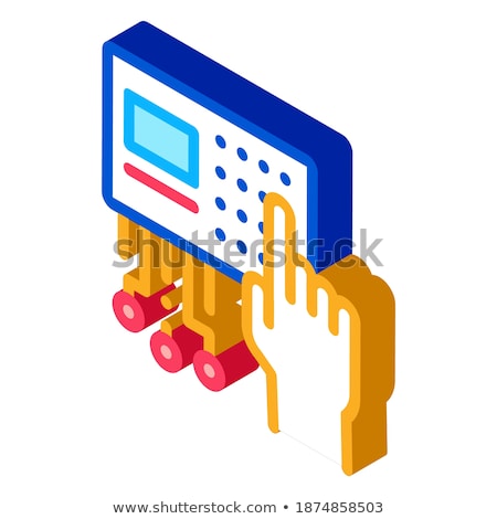 Security Agency Isometric Icons Set Vector Foto stock © pikepicture