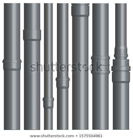 Stock photo: Set Of Various Plastic Pipes With Connectors Vector Illustration