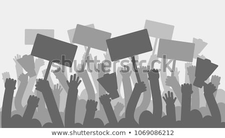 Foto stock: Public Protest Abstract Concept Vector Illustrations