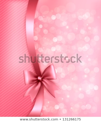 Card For Congratulation With Ribbons On Abstract Background Stock fotó © allegro