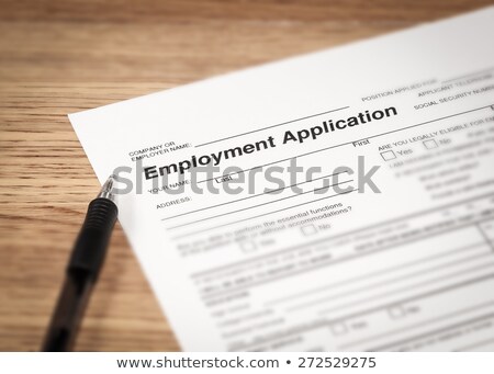 Stock foto: Employment Application