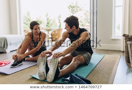 Stock photo: Couple Stretching