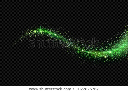 Stock photo: Green Stars With Lights