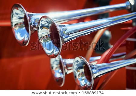 Stok fotoğraf: Old Fire Truck Horn