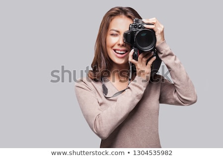 Zdjęcia stock: Woman Photographer With Camera