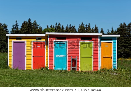 Stock photo: Dirty Outhouse