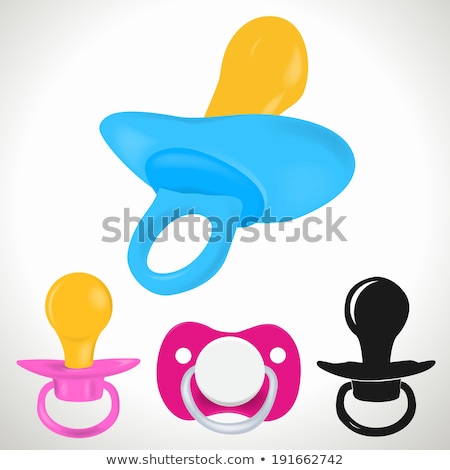 Stockfoto: Babys Pacifier Pink Vector Illustration