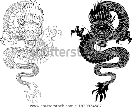 Zdjęcia stock: Tattoo Dragons