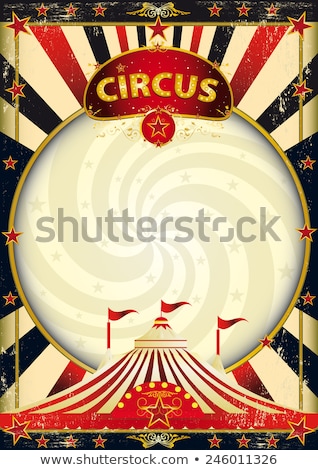 Stock photo: Big Top Sunbeams Circus Poster