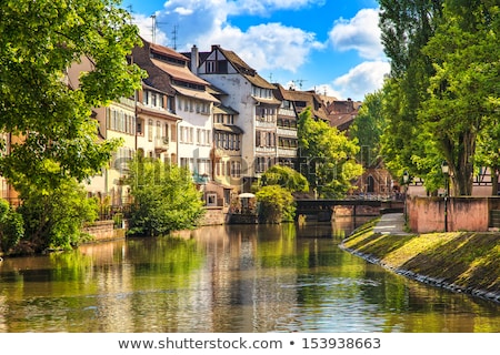 Stok fotoğraf: Strasbourg Water Canal In Petite France Area