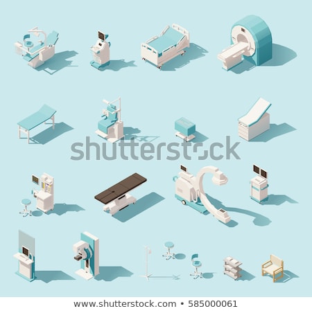 Vector Isometric Low Poly X Ray Machine Zdjęcia stock © tele52