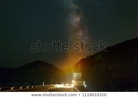 Stockfoto: Milky Way Over Detroit Dam