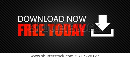 Stockfoto: Free Download Button With Icon And Striped Background