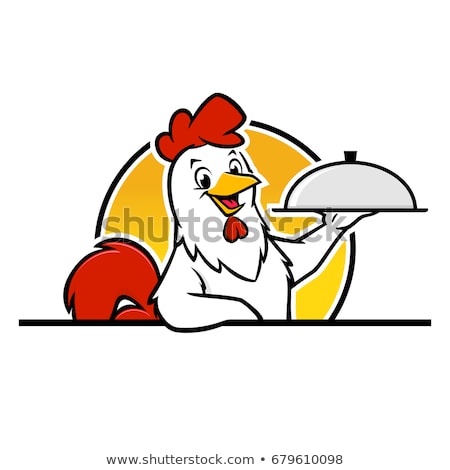 Chicken Rooster Cartoon Character Stock fotó © Mumut