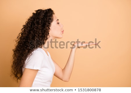 Foto stock: Woman Sending Kiss