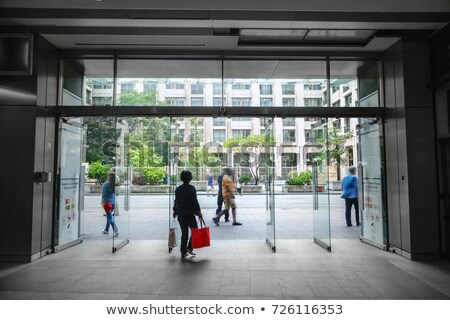 Сток-фото: Entrance Sign In A Mall