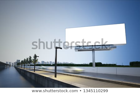 Zdjęcia stock: Blank Highway Billboards 3d Rendering