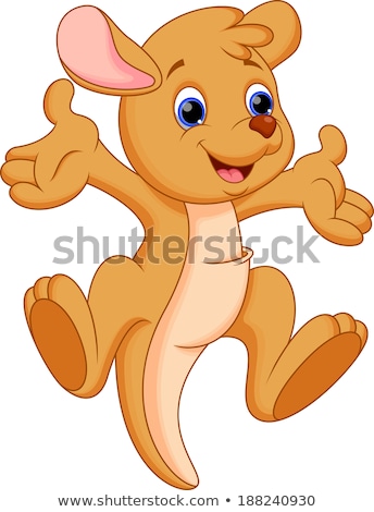 Imagine de stoc: Cartoon Baby Kangaroo