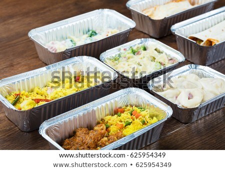 Stok fotoğraf: Packed Meal With Variety Of Vegetables