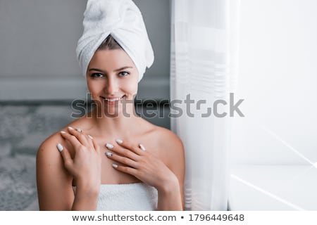 Сток-фото: Young Beautiful Woman After Bath