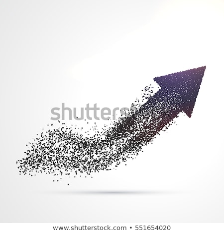 Stok fotoğraf: Abstract Arrow Design Made With Particles