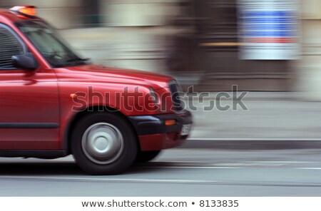 Taxi In Motion In London Zdjęcia stock © urbanbuzz