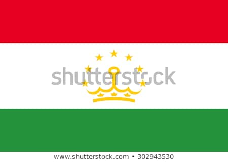 Stockfoto: Tajikistan Flag Vector Illustration