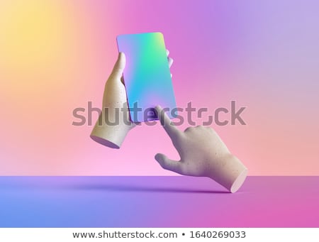Stock photo: Modern Smartphone With Blank Screen 3d Rendering