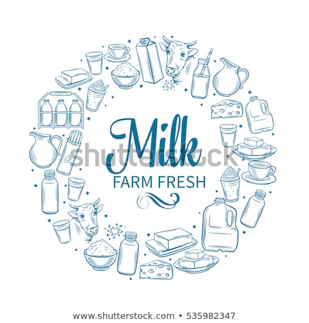 Stock photo: Vector Set Of Milk Product