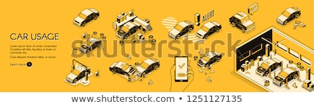 Stockfoto: Car Diagnostics Landing Page