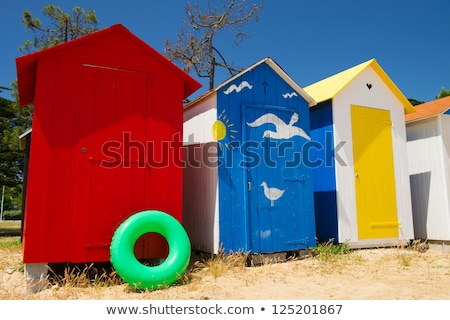 Stock photo: Beach Huts On Island Oleron In France