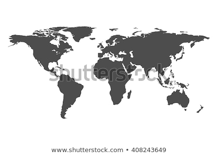 Stock photo: World Map On White Background