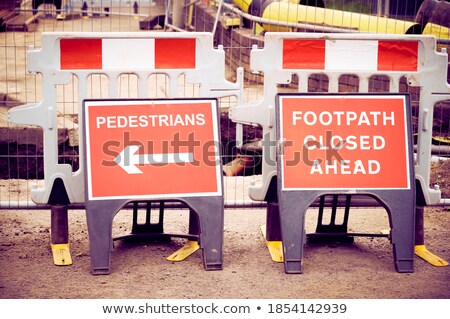 Foto stock: Footpath Closed Sign