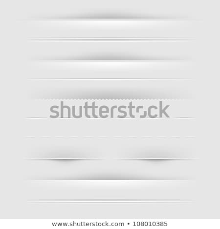 Stock photo: Vector Grey Ribbons Set Elements Isolated On White Background