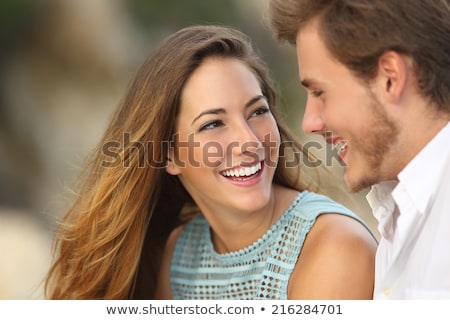 Foto d'archivio: Close Up Of A Man And A Woman In Love With Each Other On The Background Of Historical Architecture