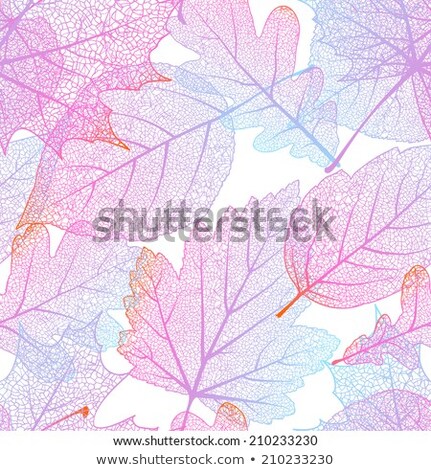 Stockfoto: Colorful Autumn Seamless Leaves Isolated Eps 10