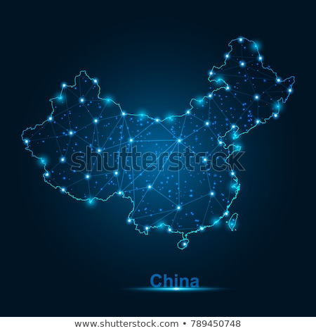 Zdjęcia stock: Map China On White Background Isolated 3d Illustration