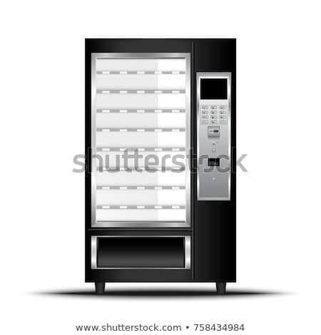 Foto stock: Business On Display Of Vending Machine