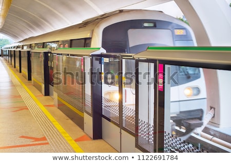 Stockfoto: Singapore Light Rail Train Station