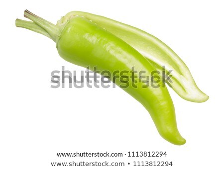 Stockfoto: Gabi Hot Wax Unripe Pepper Split Pod