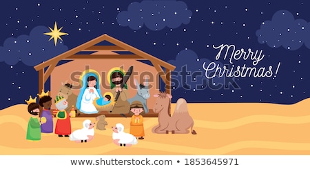 Stok fotoğraf: Jesus In Crib