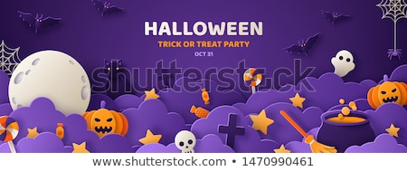 Stock photo: Happy Halloween Vector Poster