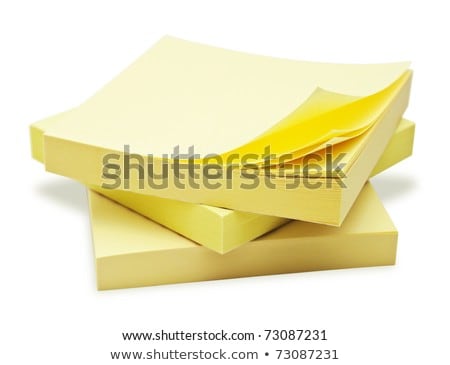 Foto stock: Close Up Of Orange Adhesive Note